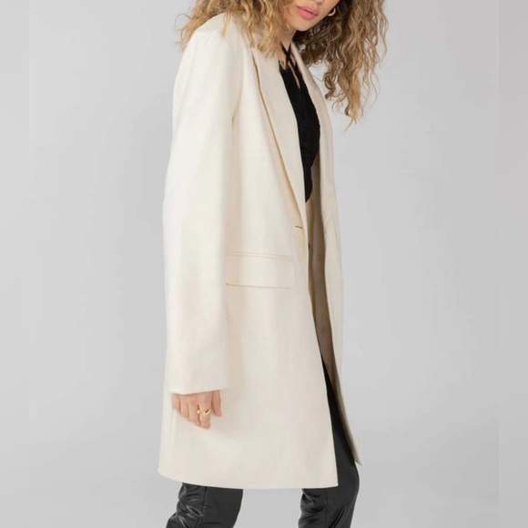 Sanctuary | Mid city one button blazer in sugar cookie / cream colour NWT SizeXL - Picture 2 of 15